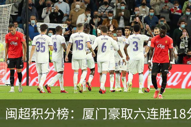 闽超积分榜：厦门豪取六连胜18分领跑甲组 福州第二 乙组第一漳州